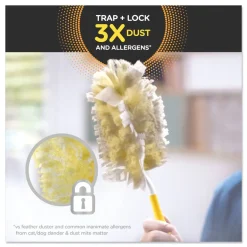 Best Heavy Duty Dust Lock Fiber 2 in. x 6 in. Dusters - Yellow (33/Carton) Cleaning & Janitorial Supplies