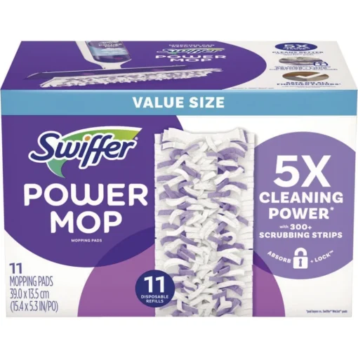 Hot PowerMop 11.41 in. x 5.31 in. Mopping Pads (2/Carton) Cleaning & Janitorial Supplies