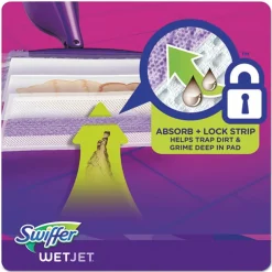 Hot WetJet 11.3 in. x 5.4 in. System Refill Cloths - White (24/Box) Cleaning & Janitorial Supplies