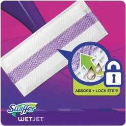 Hot WetJet 11.3 in. x 5.4 in. System Refill Cloths - White (24/Box) Cleaning & Janitorial Supplies