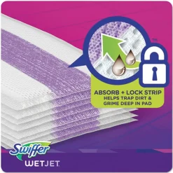 Hot WetJet 11.3 in. x 5.4 in. System Refill Cloths - White (24/Box) Cleaning & Janitorial Supplies