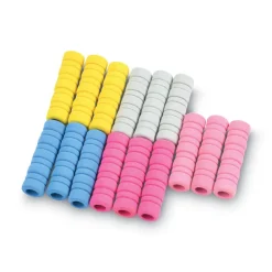 Sale 1.75 in. Long Ribbed Pencil Cushions - Assorted Colors (1-Set) Pens, Pencils & Markers