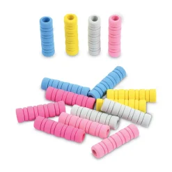 Sale 1.75 in. Long Ribbed Pencil Cushions - Assorted Colors (1-Set) Pens, Pencils & Markers