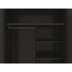 New 48 in. x 24 in. x 78 in. Jumbo Combination Steel Storage Cabinet - Black Office Furniture & Lighting
