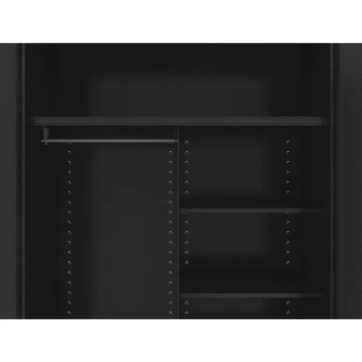New 48 in. x 24 in. x 78 in. Jumbo Combination Steel Storage Cabinet - Black Office Furniture & Lighting