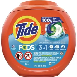 Clearance 36 oz. Tub PODS Laundry Detergent - Clean Breeze (4 Tubs/Carton) Cleaning & Janitorial Supplies