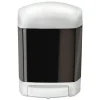 New 4 in. x 6.63 in. x 9 in. 50 oz. Clear Choice Bulk Soap Dispenser - White Cleaning & Janitorial Supplies