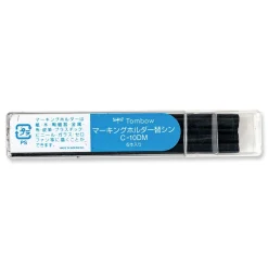 New 4.4 millimeter Mechanical Wax-Based Marking Pencil Refills - Black (10/Box) Pens, Pencils & Markers