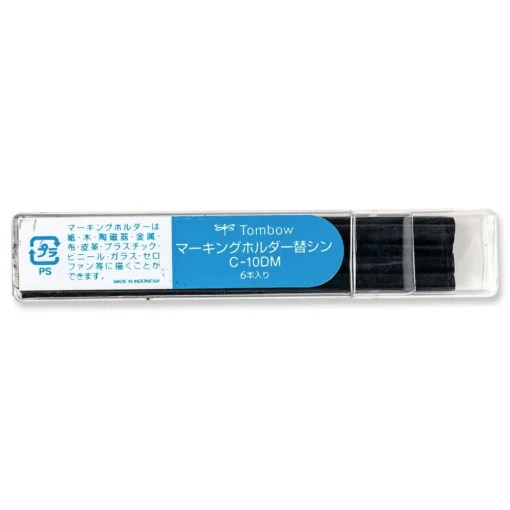 New 4.4 millimeter Mechanical Wax-Based Marking Pencil Refills - Black (10/Box) Pens, Pencils & Markers