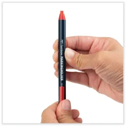 Clearance 4.4 millimeter Wax-Based Marking Pencil - Red Wax/Navy Blue Barrel (10/Box) Pens, Pencils & Markers