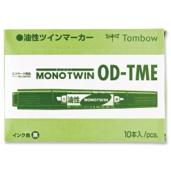Best Mono Twin Fine/Broad Tips Bold Permanent Marker - Blue (10/Box) Pens, Pencils & Markers