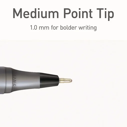 Clearance PENTONIC Medium 1 millimeter Stick Ballpoint Pen - Black Ink/Charcoal Gray Barrel (25/Pack) Pens, Pencils & Markers