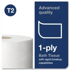 New 12013903 3.48 in. x 1200 ft. Septic Safe 1-Ply Advanced Bath Tissue - Jumbo, White (12/Carton) Paper & Dispensers