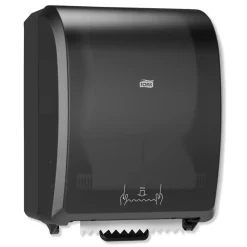 Outlet 772828 12.32 in. x 9.32 in. x 15.95 in. Mechanical Hand Towel Roll Dispenser for H80 System - Black Cleaning & Janitorial Supplies