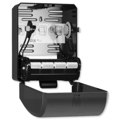 Outlet 772828 12.32 in. x 9.32 in. x 15.95 in. Mechanical Hand Towel Roll Dispenser for H80 System - Black Cleaning & Janitorial Supplies