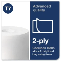 Outlet 472880 Advanced 2-Ply Coreless High Capacity Bath Tissue - White (36/Carton) Paper & Dispensers