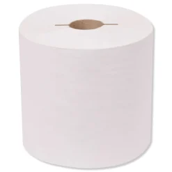 Outlet 7.5 in. x 630 ft. Universal Notched Hand Towel Roll - White (6 Rolls/Carton) Cleaning & Janitorial Supplies