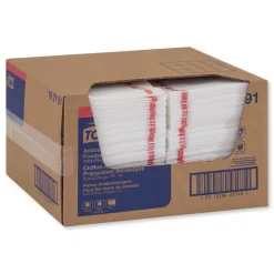 Online 13 in. x 24 in. Foodservice Cloth - White (150/Carton) Cleaning & Janitorial Supplies