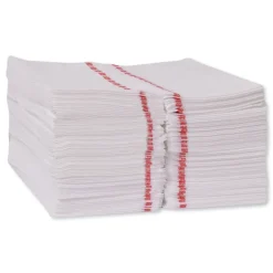 Online 13 in. x 24 in. Foodservice Cloth - White (150/Carton) Cleaning & Janitorial Supplies