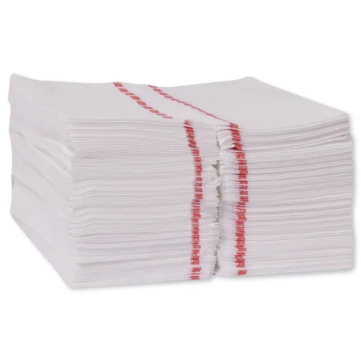 Online 13 in. x 24 in. Foodservice Cloth - White (150/Carton) Cleaning & Janitorial Supplies