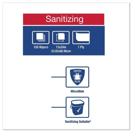 Online 13 in. x 24 in. Foodservice Cloth - White (150/Carton) Cleaning & Janitorial Supplies