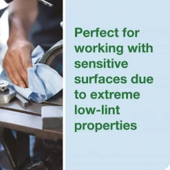 Clearance 15 in. x 15 in. 1-Ply Low-Lint Cleaning Cloth - Blue (4 Boxes/Carton) Cleaning & Janitorial Supplies