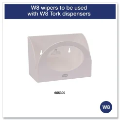 Sale 11.75 in. x 14.75 in. 1-Ply Small Pack Foodservice Cloth - Unscented/White/Red Stripe (4/Carton) Paper & Dispensers