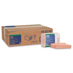 11.75 in. x 14.75 in. 1-Ply Small Pack Foodservice Cloth - Unscented/Red/Red Stripe (4/Carton) Paper & Dispensers|Cleaning & Janitorial Supplies