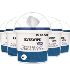 Clearance 8.5 in. x 7 in. x 7 in. Chem-Ready Buckets - White (5/Carton) Cleaning & Janitorial Supplies