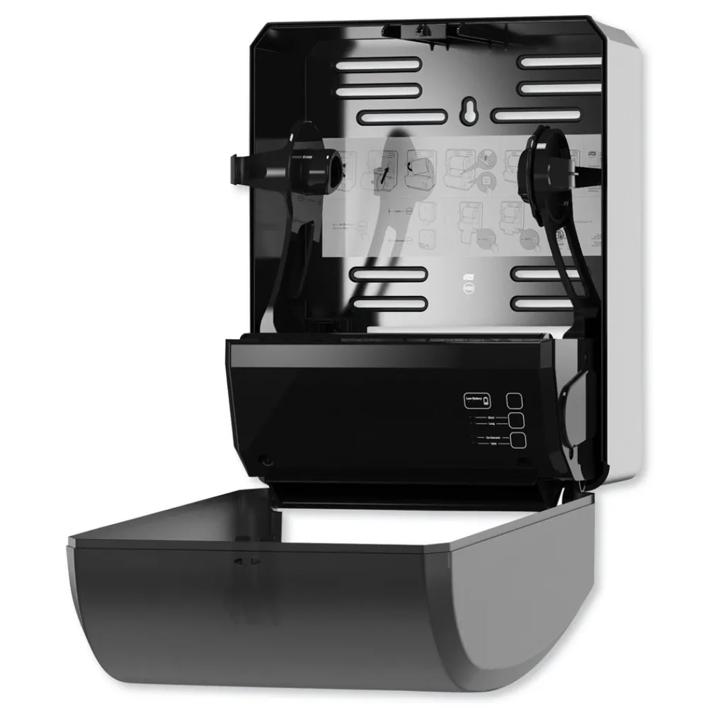 New 12.32 in. x 9.32 in. x 15.95 in. Electronic Hand Towel Roll Dispenser for 8 in. Rolls - Black (1/Carton) Cleaning & Janitorial Supplies