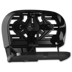 Sale 16.62 in. x 5.25 in. x 9.93 in. High Capacity Bath Tissue Roll Dispenser for OptiCore - Black (1/Carton) Cleaning & Janitorial Supplies