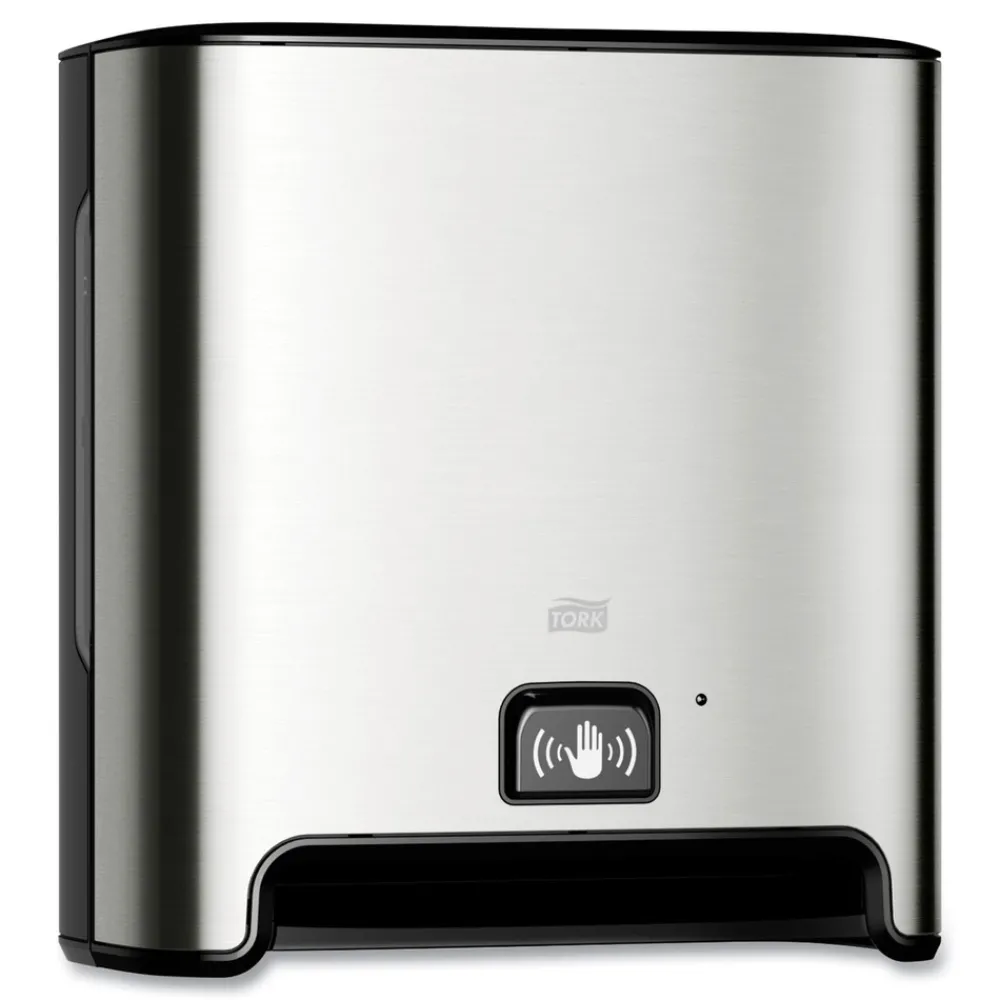 Clearance 13.58 in. x 8.03 in. x 14.69 in. Wall Mount Hand Towel Roll Dispenser with Intuition Sensor - Stainless Steel Paper & Dispensers