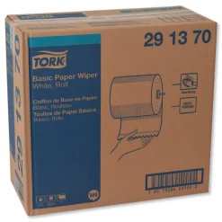 Discount 291370 1-Ply 7.68 in. x 1150 ft. Basic Paper Wiper Roll Towel - White (4/Carton) Paper & Dispensers