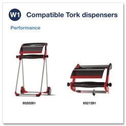 Sale 500105 1-Ply 9 in. x 12.4 in. Light Duty Cleaning Cloth Giant Roll - White (1/Carton) Paper & Dispensers