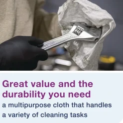 Sale 500176 1-Ply 8.3 in. x 16.1 in. Light Duty Cleaning Cloth Pop Up Box - White (10/Carton) Cleaning & Janitorial Supplies