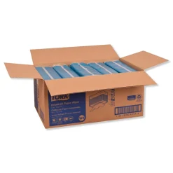 Outlet 440278 4-Ply 12.8 in. x 16.4 in. Unscented Industrial Paper Wiper - Blue (450/Carton) Paper & Dispensers