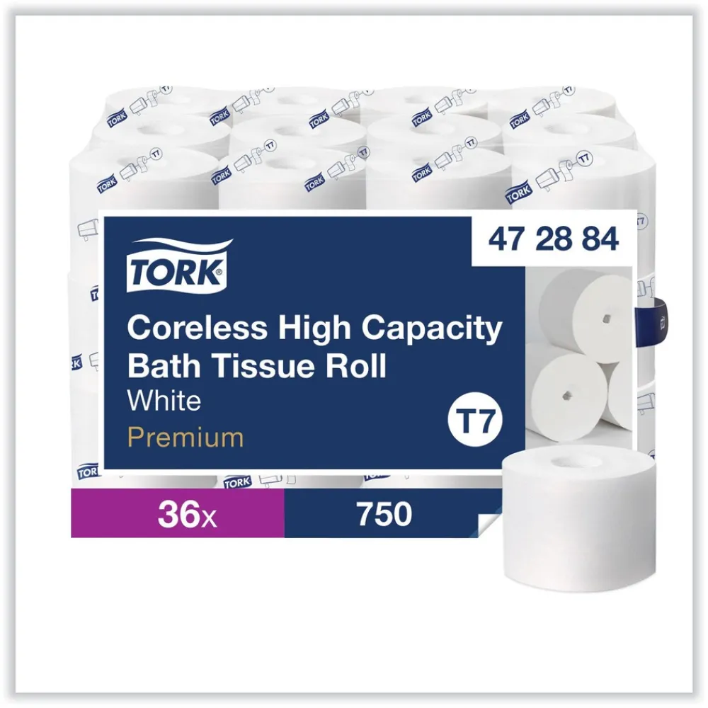 Discount 472884 2-Ply Coreless High Capacity Bath Tissue - White (36/Carton) Paper & Dispensers