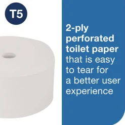 Outlet 472887 2-Ply OptiServe High-Capacity Coreless Toilet Paper - White (18/Carton) Cleaning & Janitorial Supplies
