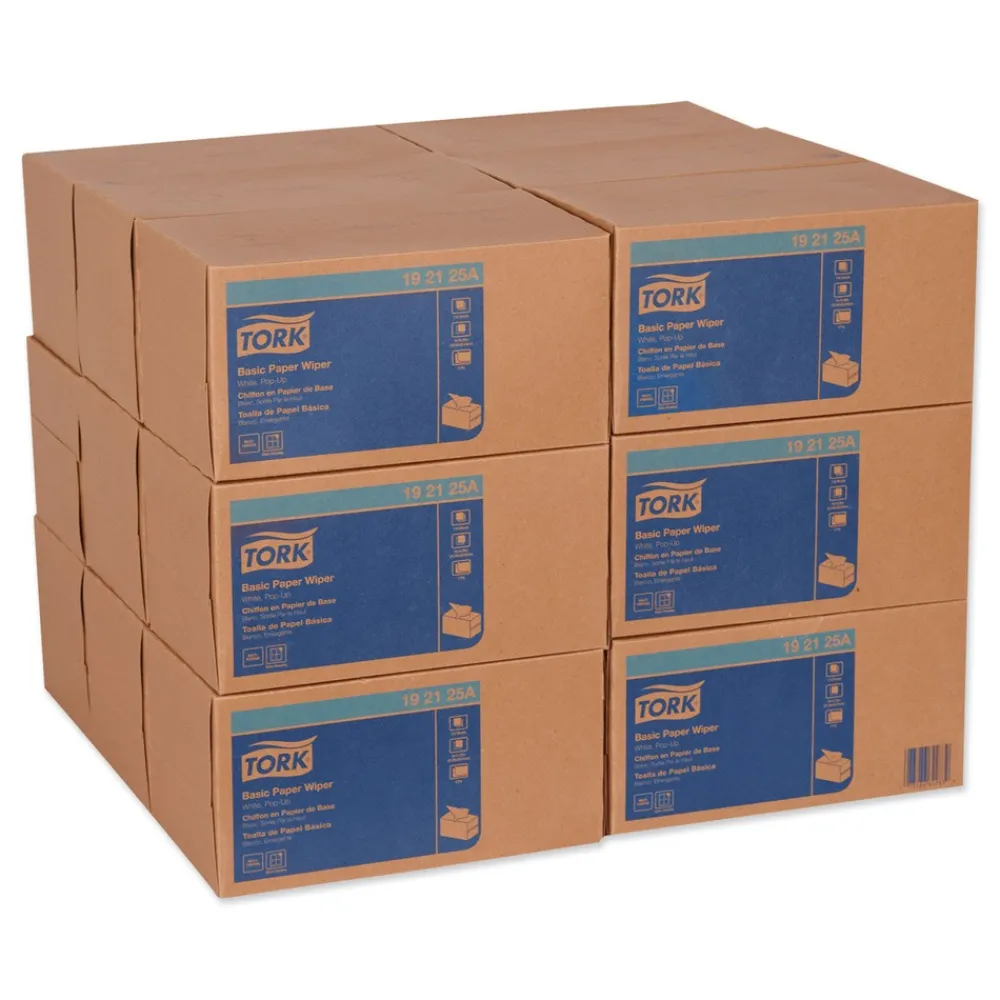 Outlet 192125A 9 x 10.25 2-Ply Multipurpose Paper Wiper - White (18/Carton) Paper & Dispensers