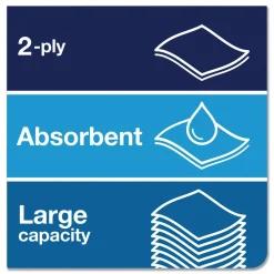 New 290092A Advanced Matic 7.7 in. x 525 ft. 2-Ply Hand Towel Roll - White (6/Carton) Paper & Dispensers|Cleaning & Janitorial Supplies