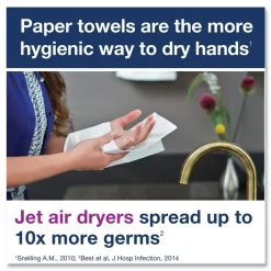 Clearance Advanced 9 x 9.5 1-Ply Multifold Hand Towel - White (16/Carton) Paper & Dispensers