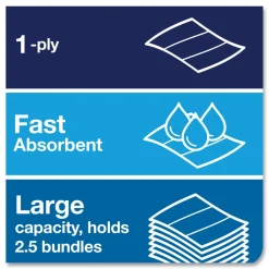 Clearance Advanced 9 x 9.5 1-Ply Multifold Hand Towel - White (16/Carton) Paper & Dispensers