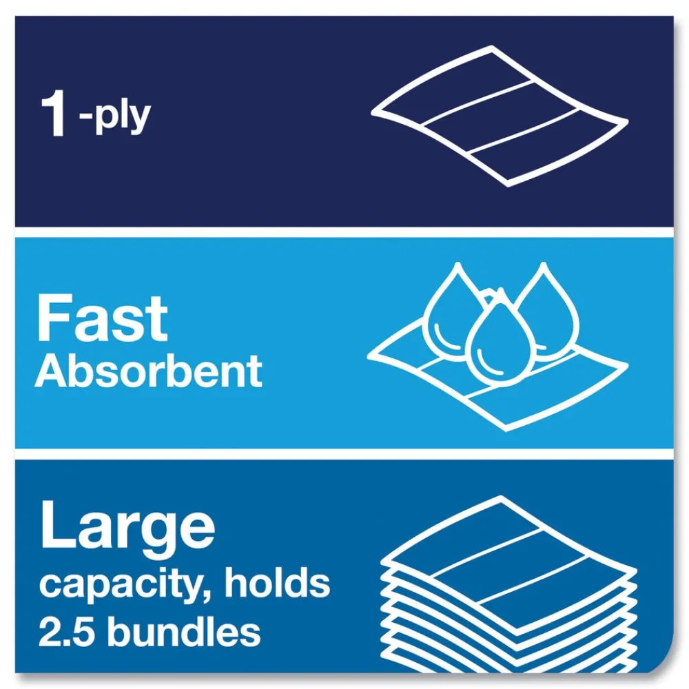 Clearance Advanced 9 x 9.5 1-Ply Multifold Hand Towel - White (16/Carton) Paper & Dispensers