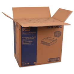 New D806E Advanced 1-Ply 12 in. x 17 in. Masterfold Dispenser Napkins - Natural (12/Carton) Paper & Dispensers