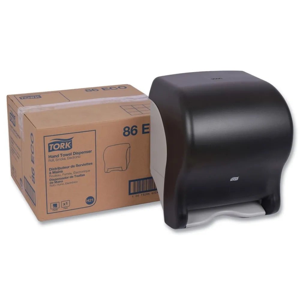 Hot 86ECO 11.78 in. x 9.12 in. x 14.39 in. Electronic Translucent Smoke Hand Towel Dispenser Paper & Dispensers