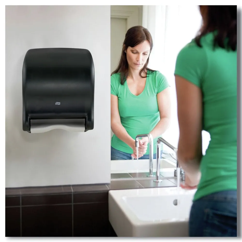 Hot 86ECO 11.78 in. x 9.12 in. x 14.39 in. Electronic Translucent Smoke Hand Towel Dispenser Paper & Dispensers