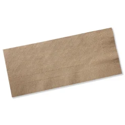 Sale N5186 1-Ply 15 in. x 17 in. Universal One-Ply Dinner Napkins - Natural (12/Carton) Paper & Dispensers