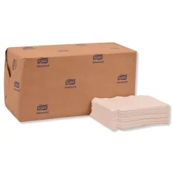 New 1-Ply 12 in. x 17 in. Advanced Masterfold Dispenser Napkins - White (6000/Carton) Paper & Dispensers