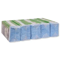 1-Ply 15.4 in. x 12.8 in. Unscented Low-Lint Cleaning Cloth - Blue (5/Carton) Cleaning & Janitorial Supplies