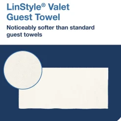 Clearance 1-Ply 11.5 x 17 LinStyle Valet Guest Towel - White (5/Carton) Cleaning & Janitorial Supplies